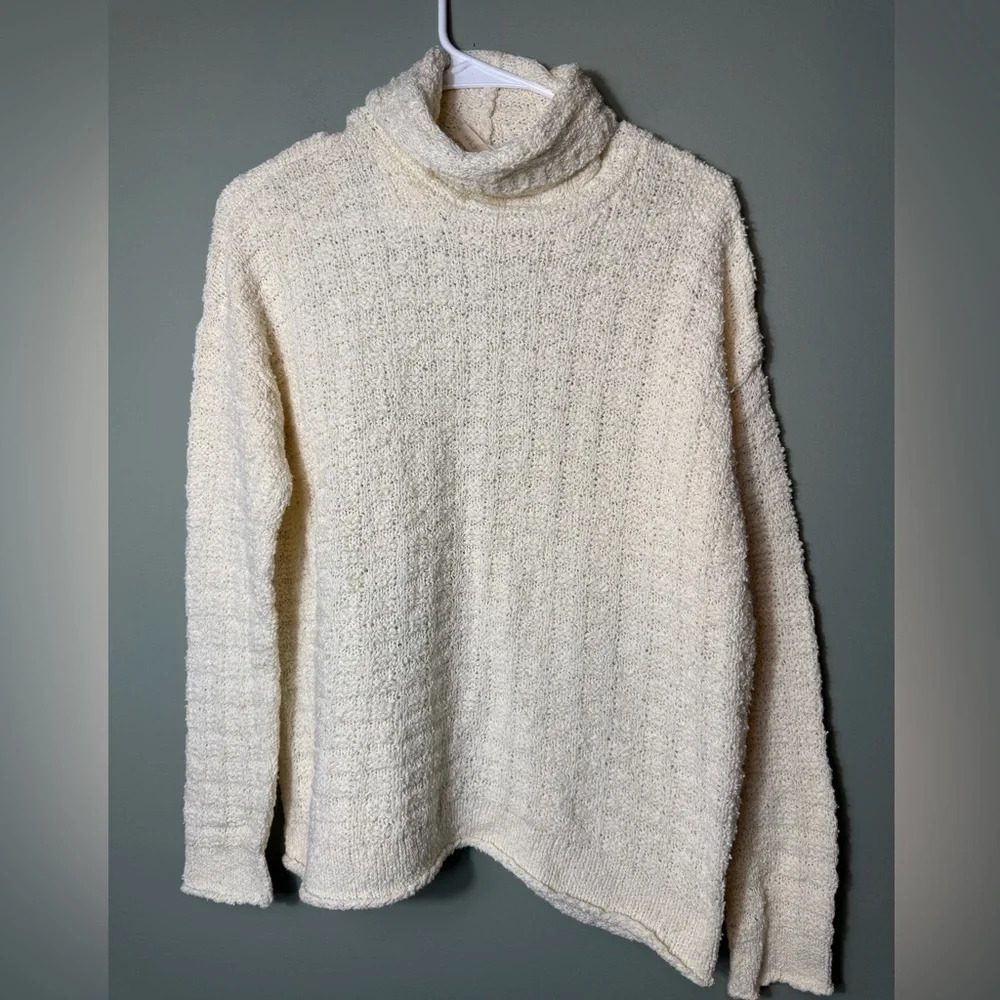 Eileen Fisher Women’s Peruvian Organic Cotton Funnel‎ Neck Top Size XS